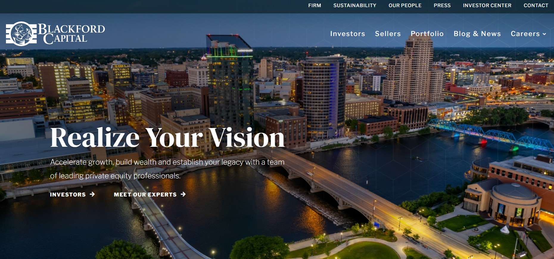 Financial services website