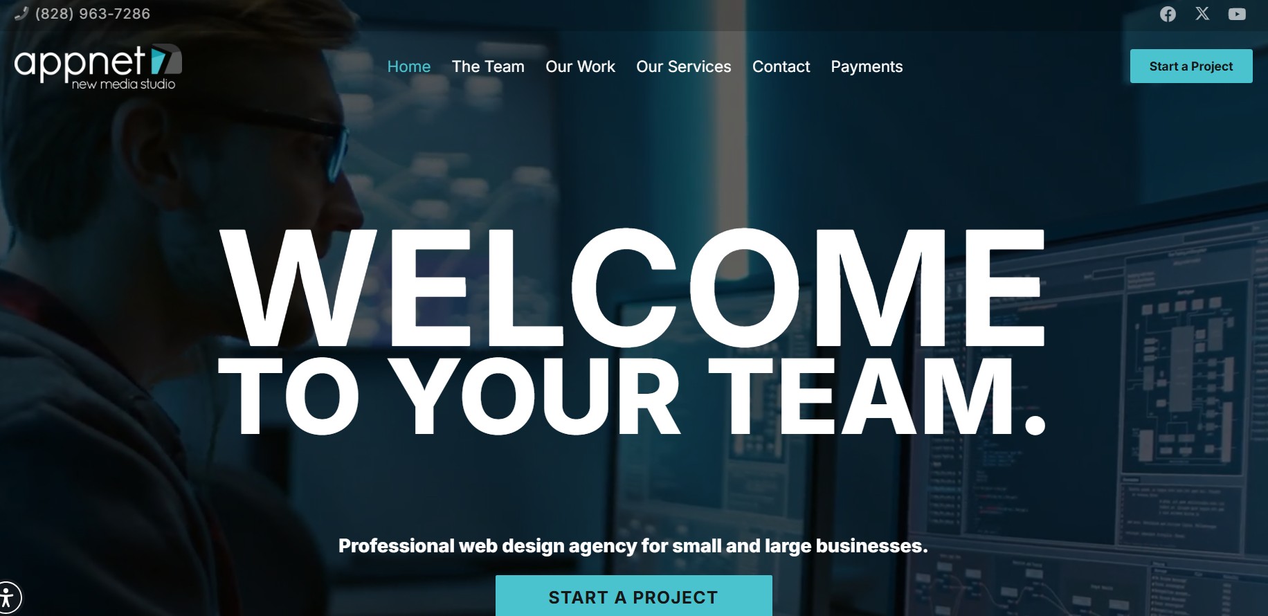 Media & design agency website