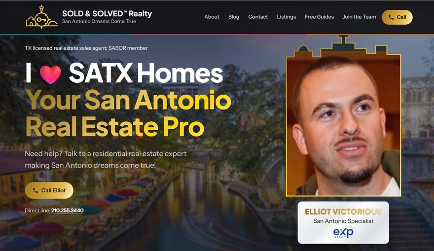 San Antonio realtor website built by Digital Asset Design